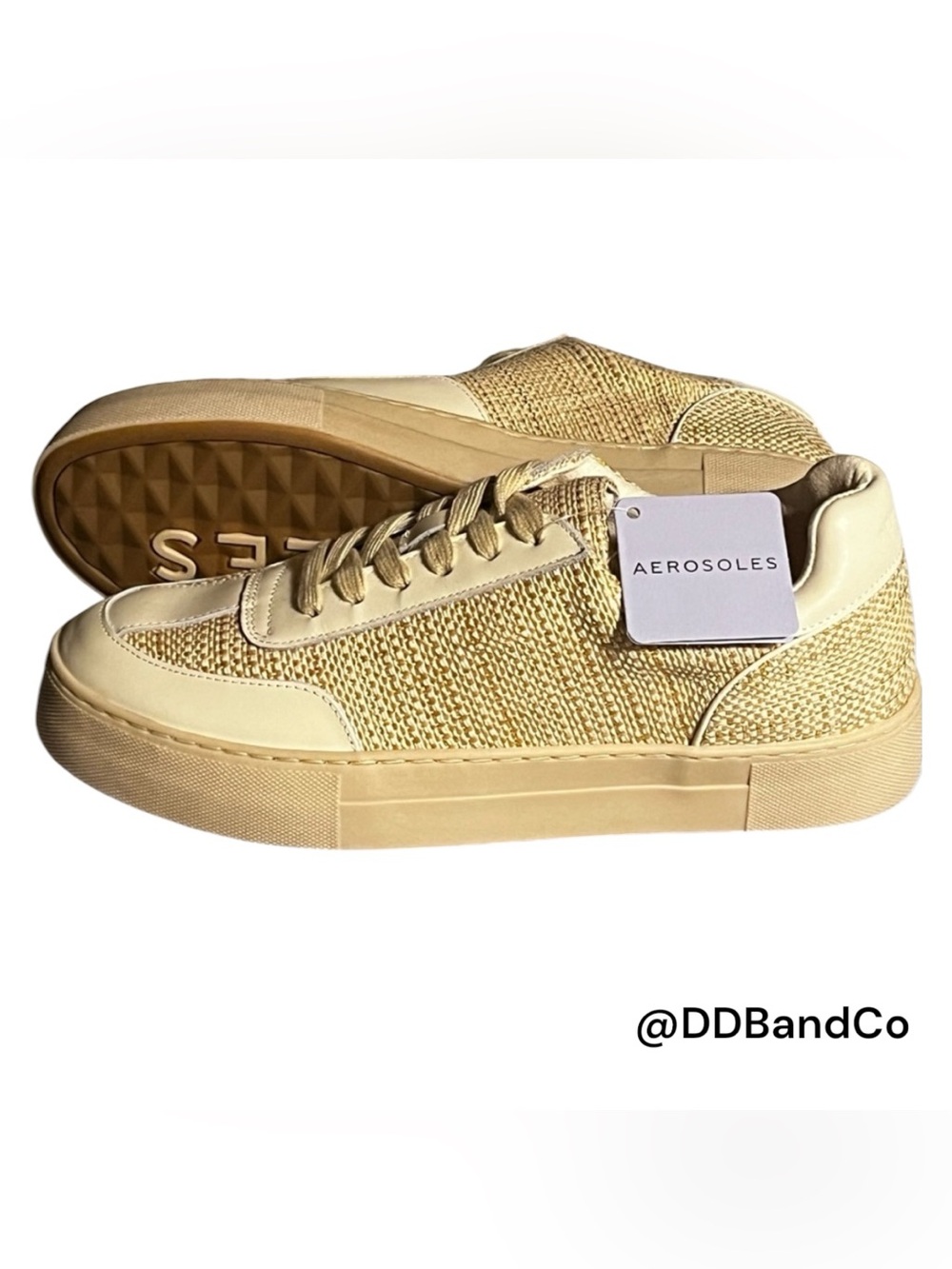 AEROSOLES Bramston Sand Raffia Sneaker